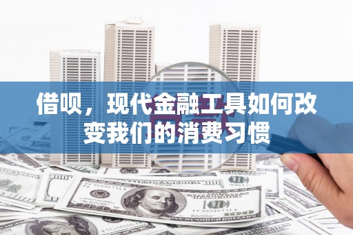农安借呗，现代金融工具如何改变我们的消费习惯