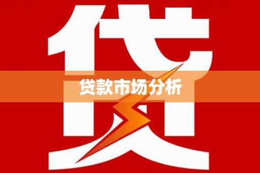 农安贷款市场分析