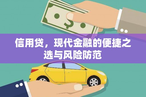 农安信用贷，现代金融的便捷之选与风险防范