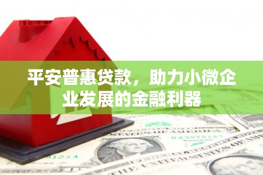 农安平安普惠贷款，助力小微企业发展的金融利器